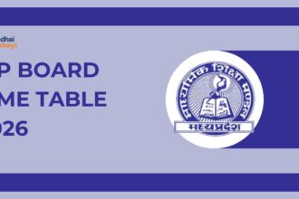MP Board Time Table 2026