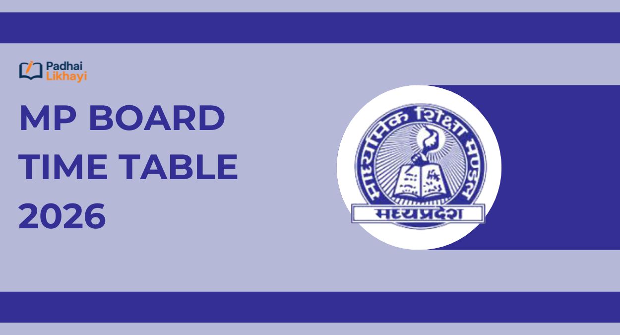 MP Board Time Table 2026