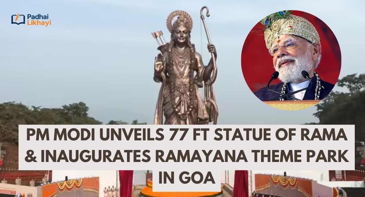PM Modi Unveils 77 FT Statue Of Rama & Inaugurates Ramayana Theme Park in Goa