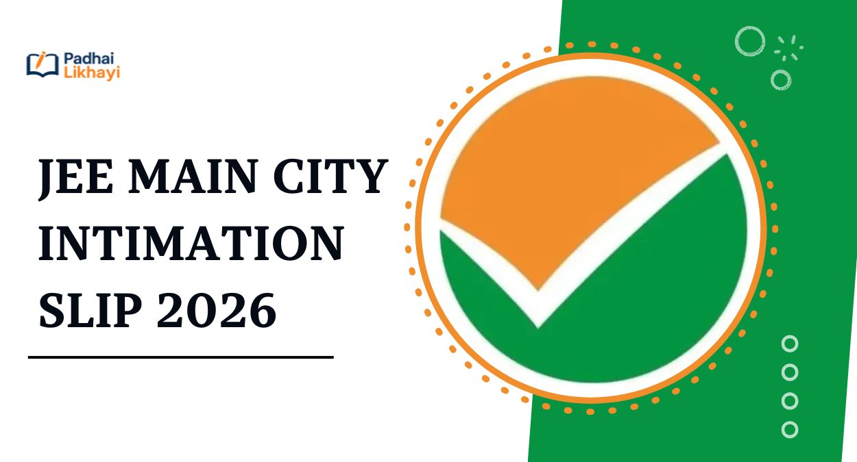 JEE Main City Intimation Slip 2026