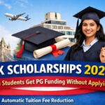 UK Scholarships 2026: Indian Students Can Get PG Funding Without Applying