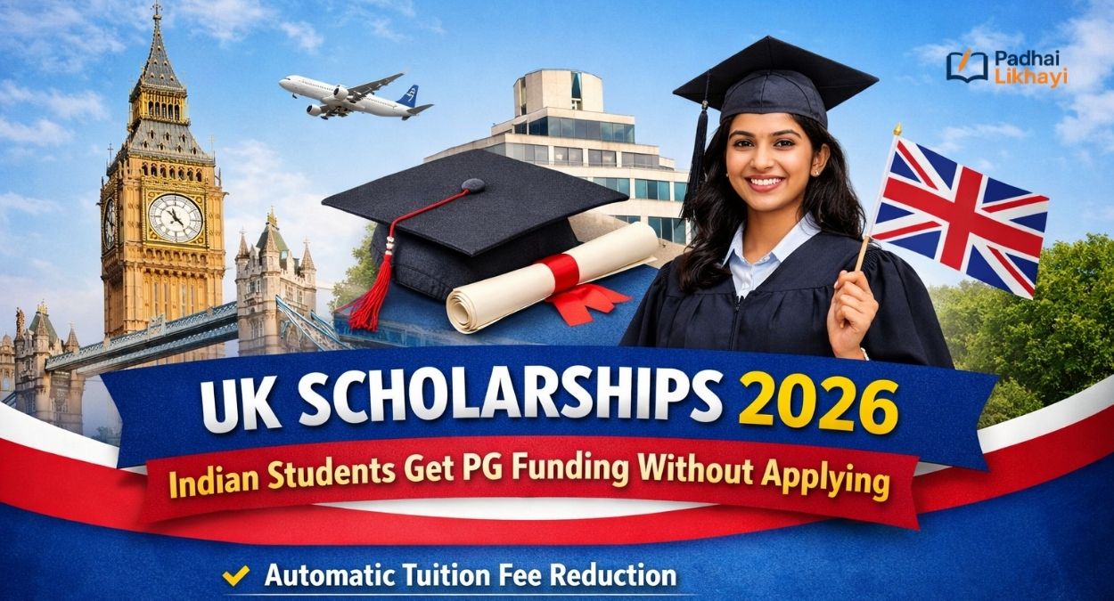 UK Scholarships 2026: Indian Students Can Get PG Funding Without Applying