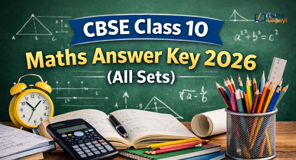 CBSE Class 10 Maths Answer Key 2026 (All Sets)