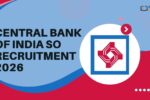 Central Bank of India SO Recruitment 2026