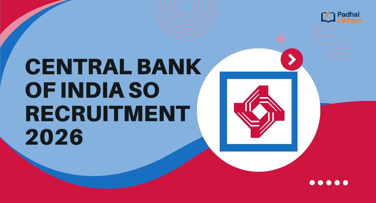 Central Bank of India SO Recruitment 2026