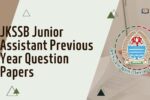 JKSSB Junior Assistant Previous Year Question Papers