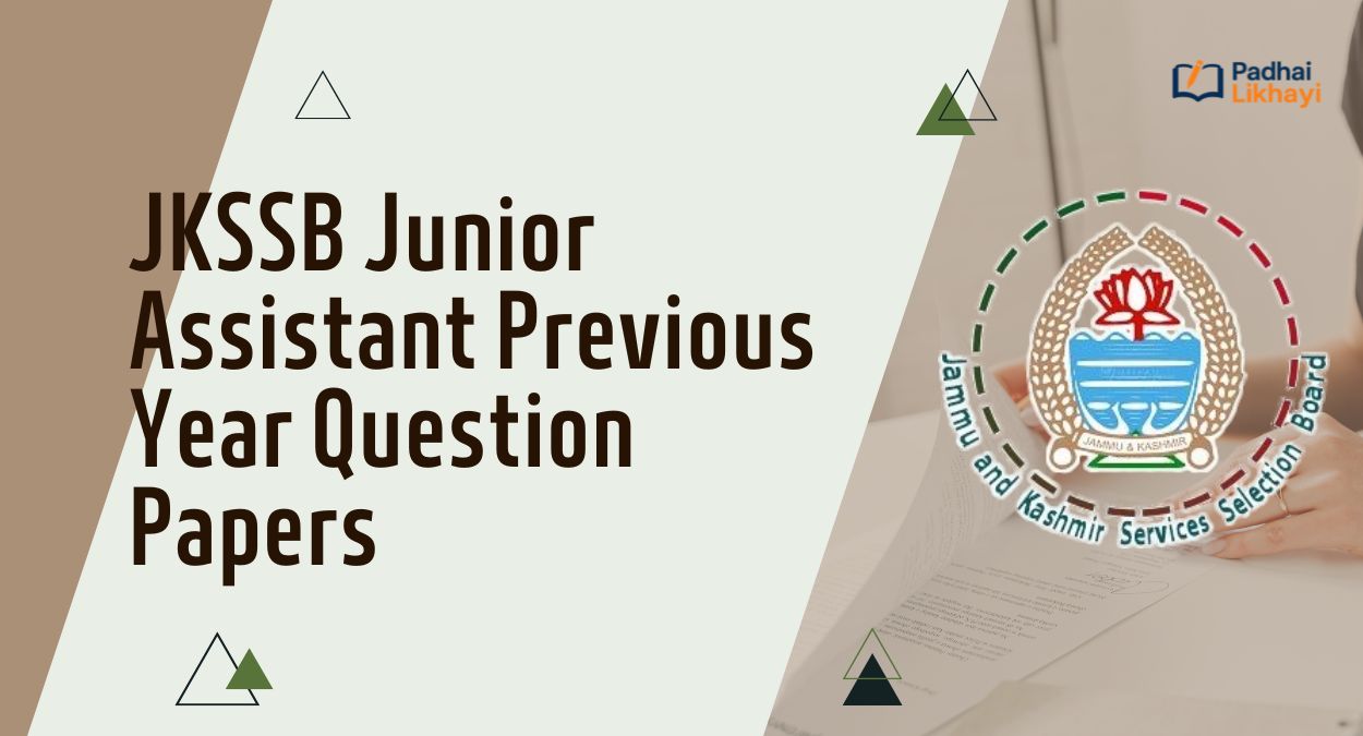 JKSSB Junior Assistant Previous Year Question Papers