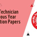 RRB Technician Previous Year Question Papers