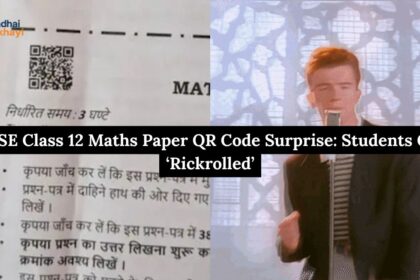 CBSE Class 12 Maths Paper QR Code Surprise: Students Get ‘Rickrolled’