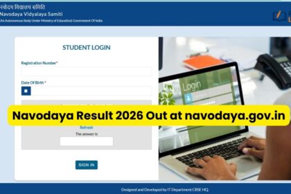 Navodaya Result 2026 Out at navodaya.gov.in