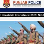 Punjab Police Constable Recruitment 2026 Notification Out