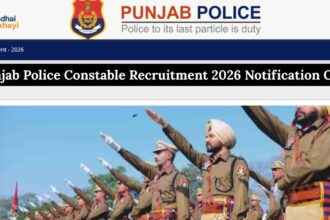 Punjab Police Constable Recruitment 2026 Notification Out