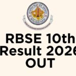 RBSE 10th Result 2026 OUT