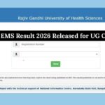 RGUHS EMS Result 2026 Released for UG Courses