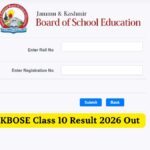 JKBOSE Class 10 Result 2026 Out