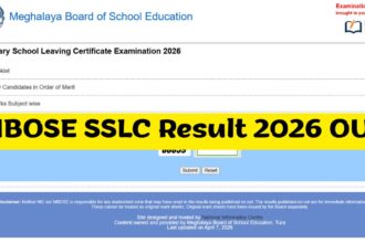 MBOSE SSLC Result 2026