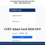 CUET Admit Card 2026 OUT
