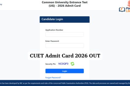 CUET Admit Card 2026 OUT