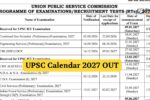 UPSC Calendar 2027